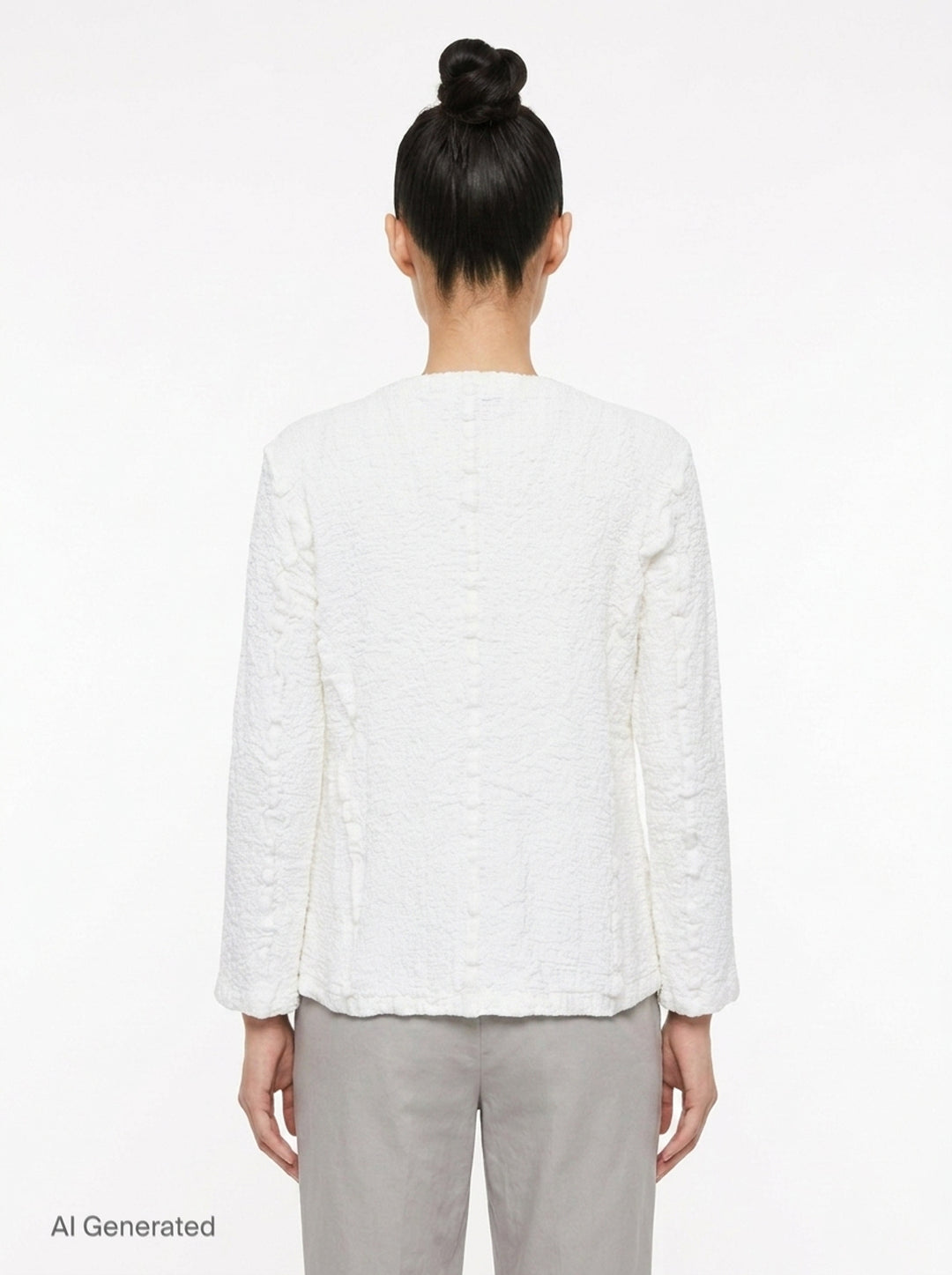 Cauliflower Round Neck Jacket | me Issey Miyake | Club21 - back
