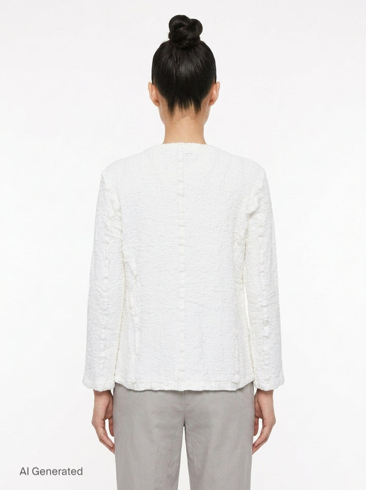 Cauliflower Round Neck Jacket | me Issey Miyake | Club21 - back