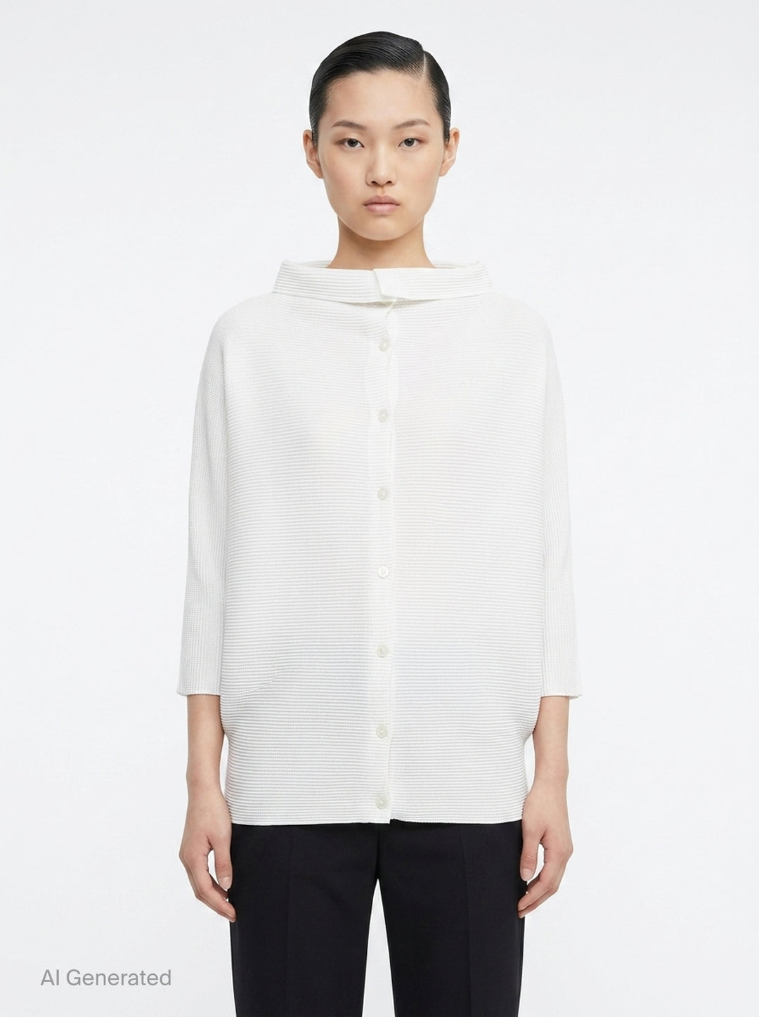 Dolman Stretch Pleats 1 | me Issey Miyake | Club21 - front