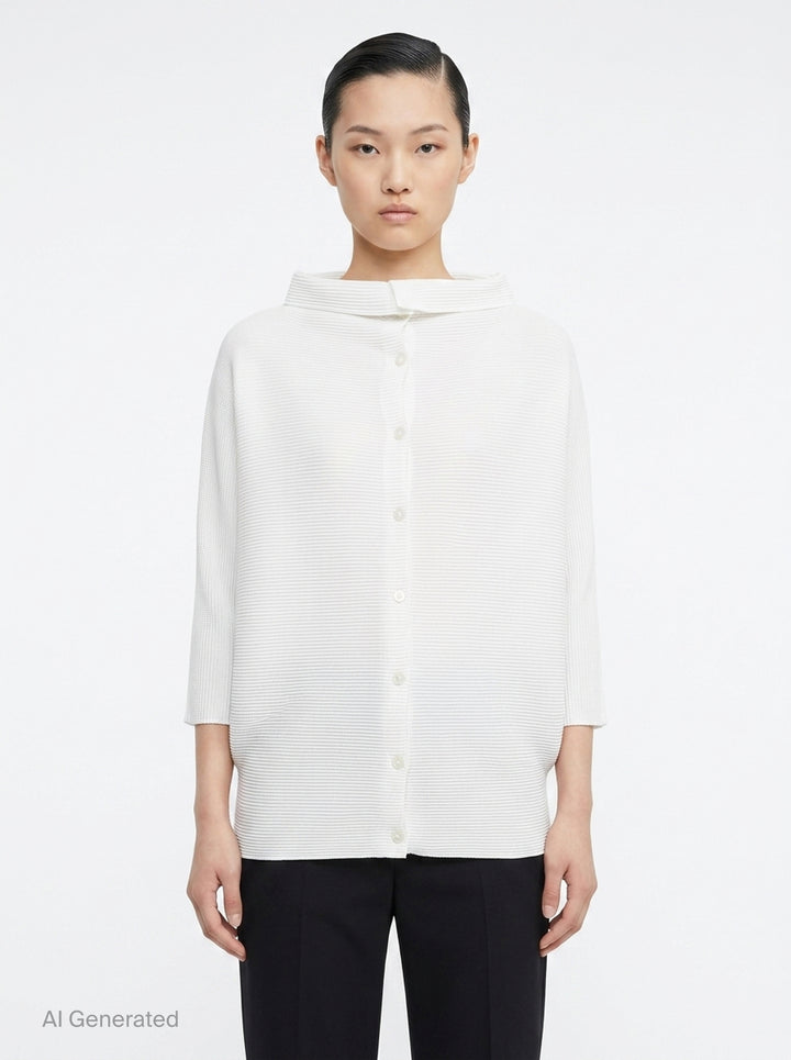 Dolman Stretch Pleats 1 | me Issey Miyake | Club21 - front