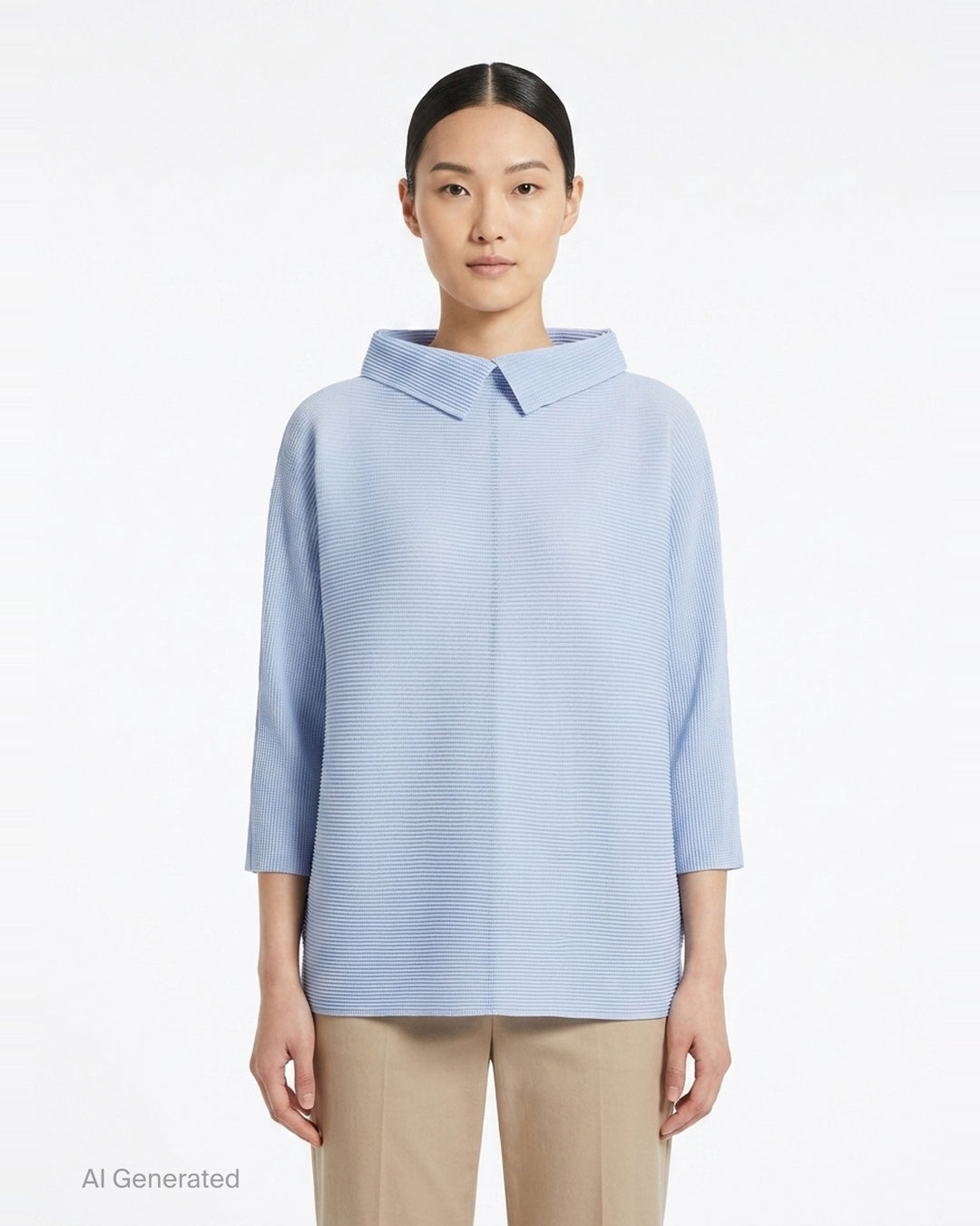 Dolman Stretch Pleats 1 | me Issey Miyake | Club21 - front