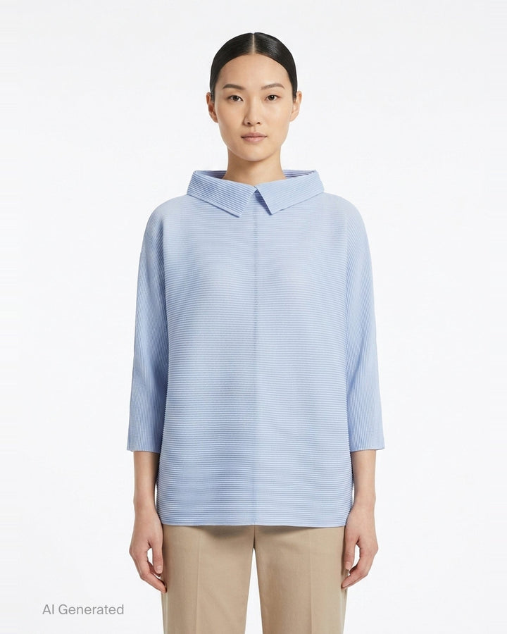 Dolman Stretch Pleats 1 | me Issey Miyake | Club21 - front