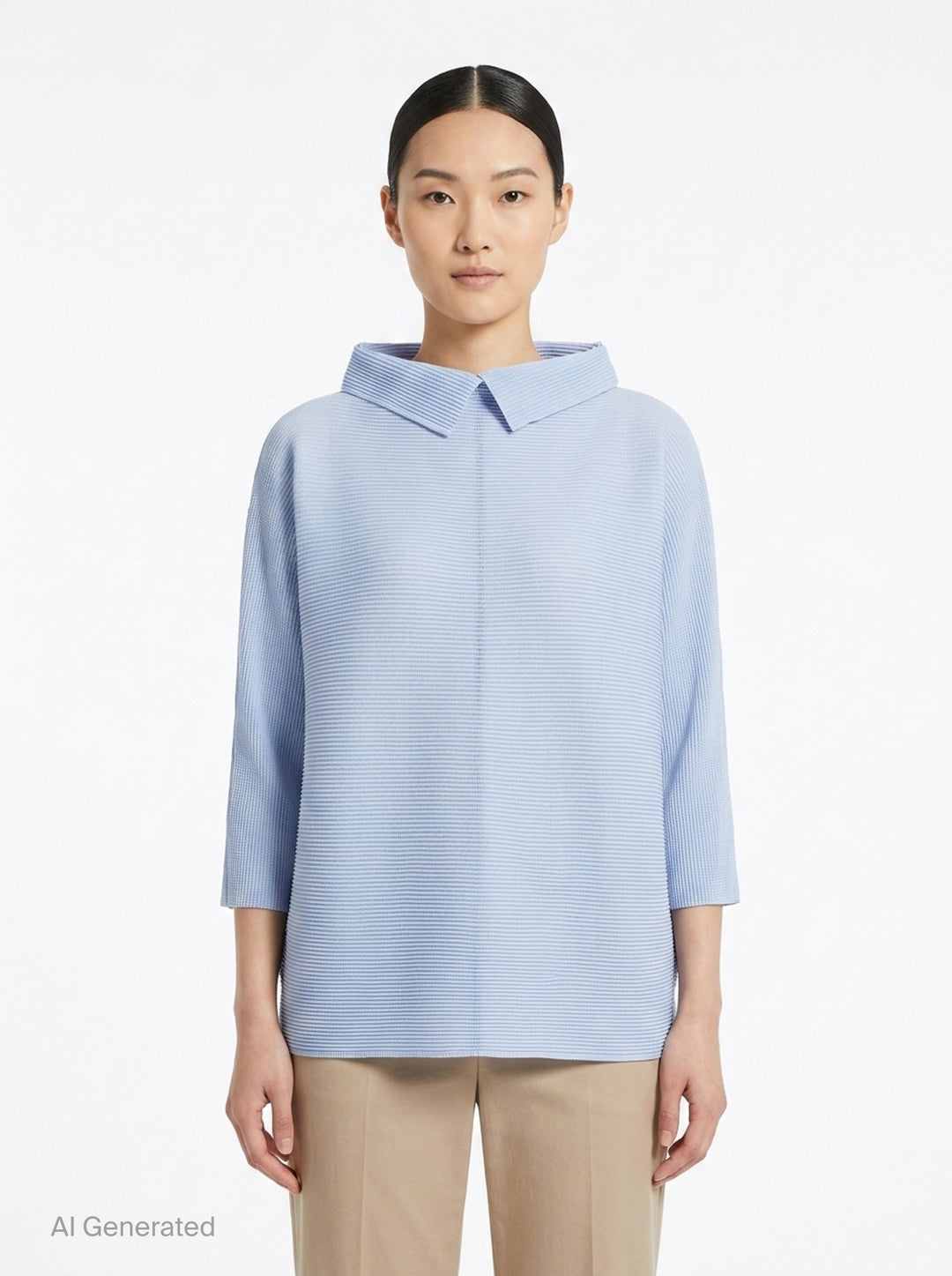 Dolman Stretch Pleats 1 | me Issey Miyake | Club21 - front