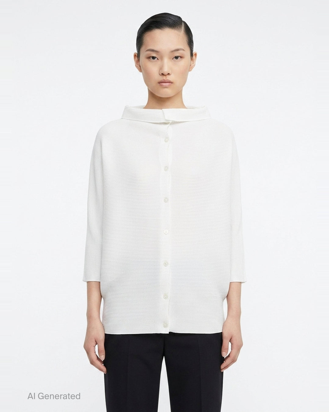 Dolman Stretch Pleats 1 | me Issey Miyake | Club21 - front