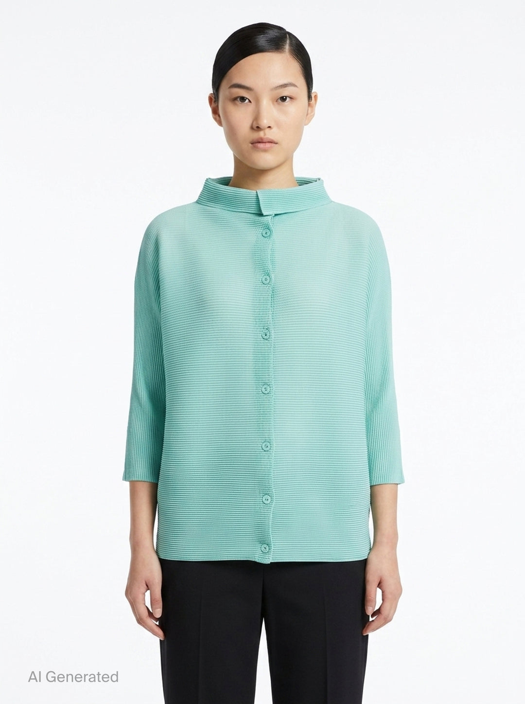 Dolman Stretch Pleats 1 | me Issey Miyake | Club21 - front