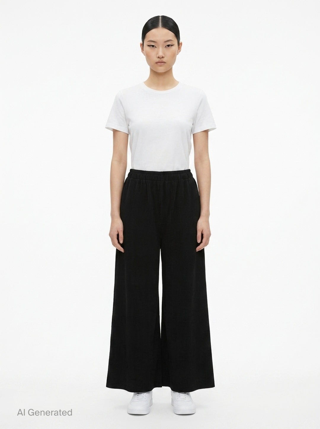 Fine Knit Pleated Wide Pants | me Issey Miyake | Club21 - front