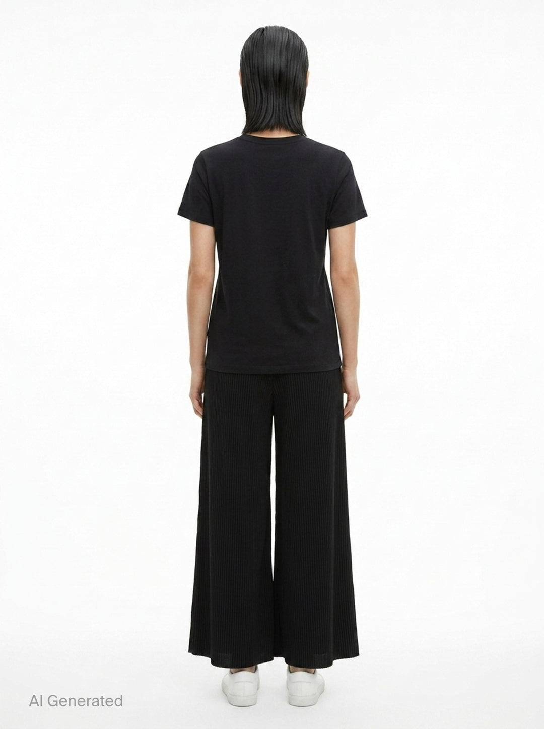 Fine Knit Pleated Wide Pants | me Issey Miyake | Club21 - back
