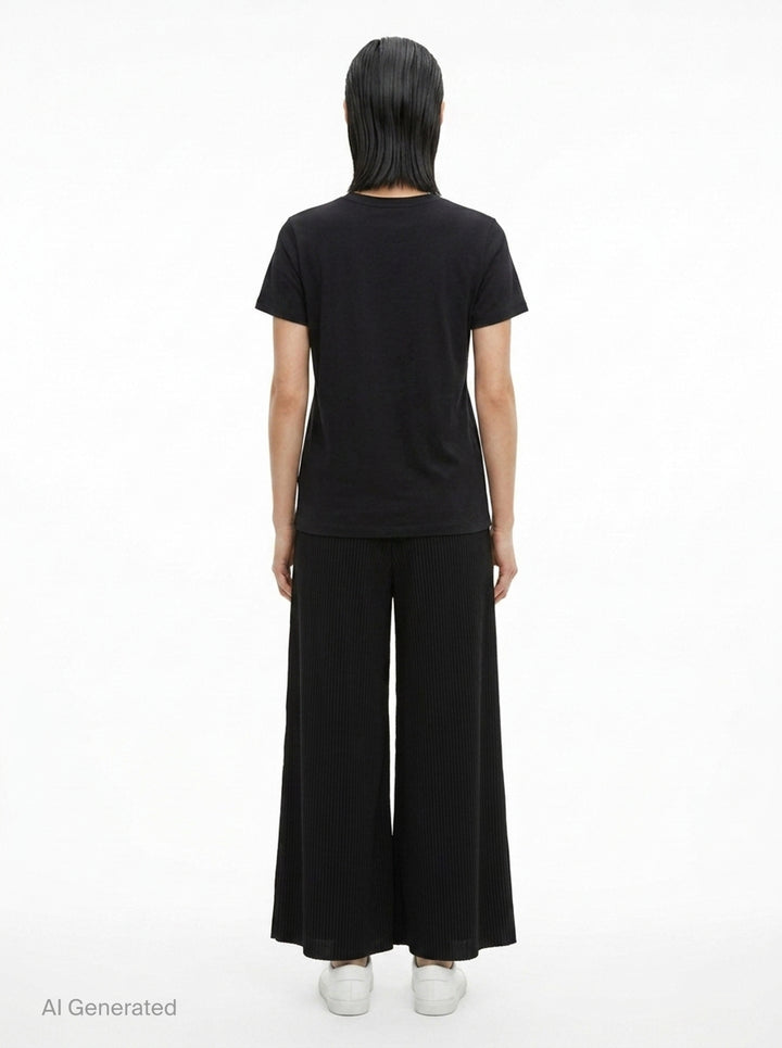 Fine Knit Pleated Wide Pants | me Issey Miyake | Club21 - back