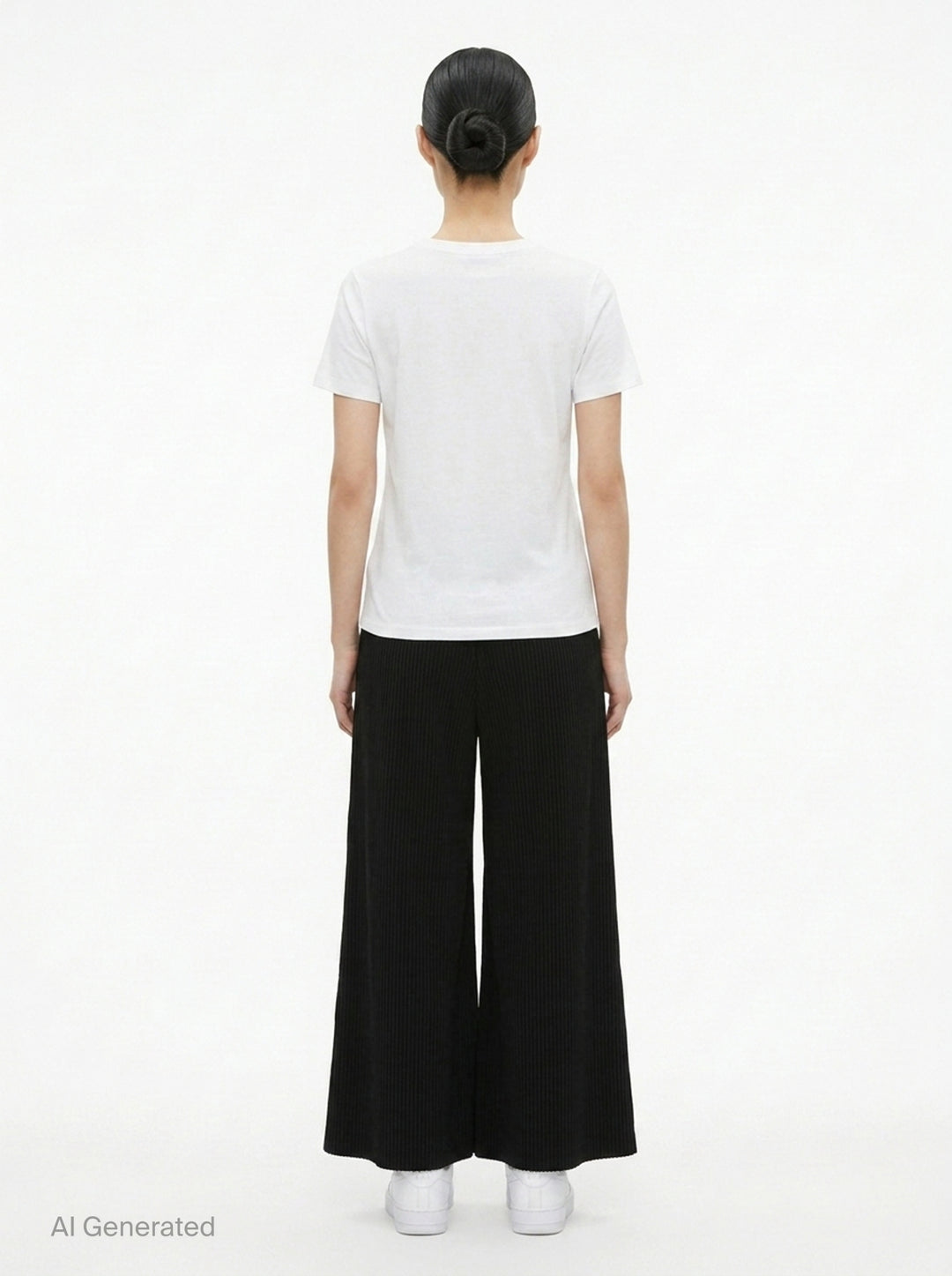 Fine Knit Pleated Wide Pants | me Issey Miyake | Club21 - back