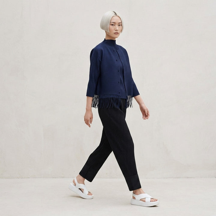 Fine Knit Pleats Black Pants | me Issey Miyake | Club21 - lifestyle