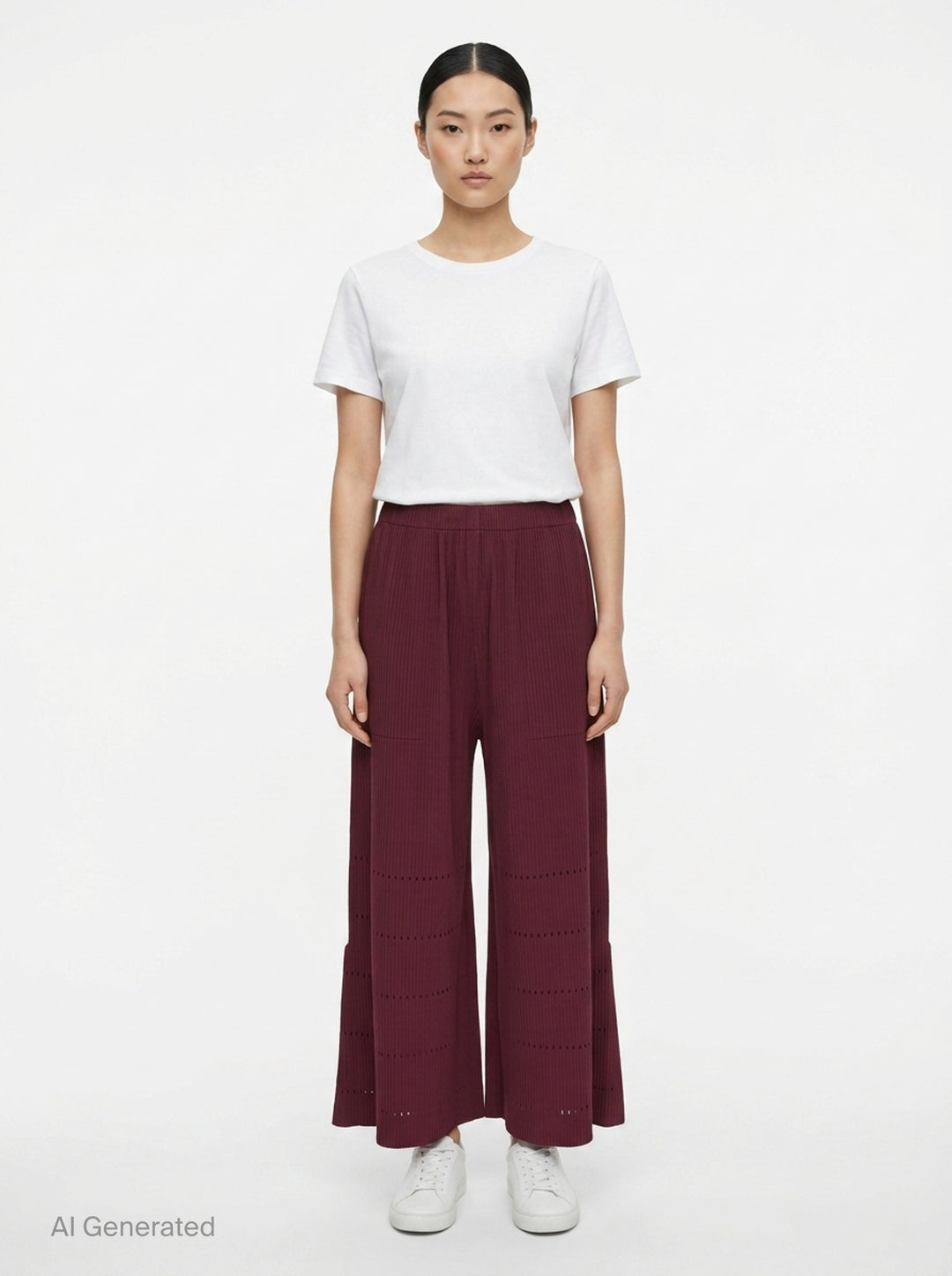 Fine Knit Pleats Bottom 1 | me Issey Miyake | Club21 - front