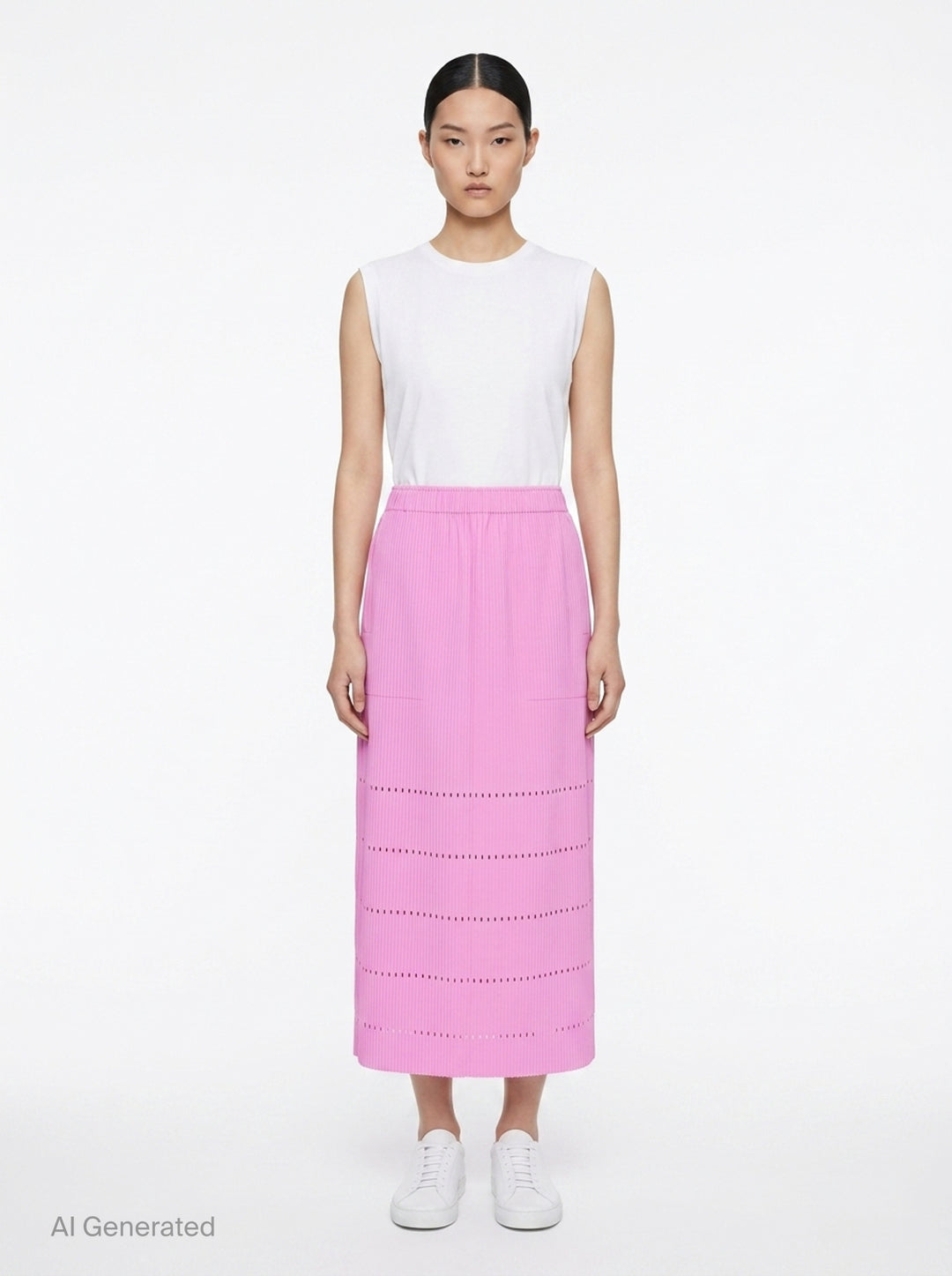 Fine Knit Pleats Bottom 1 | me Issey Miyake | Club21 - front