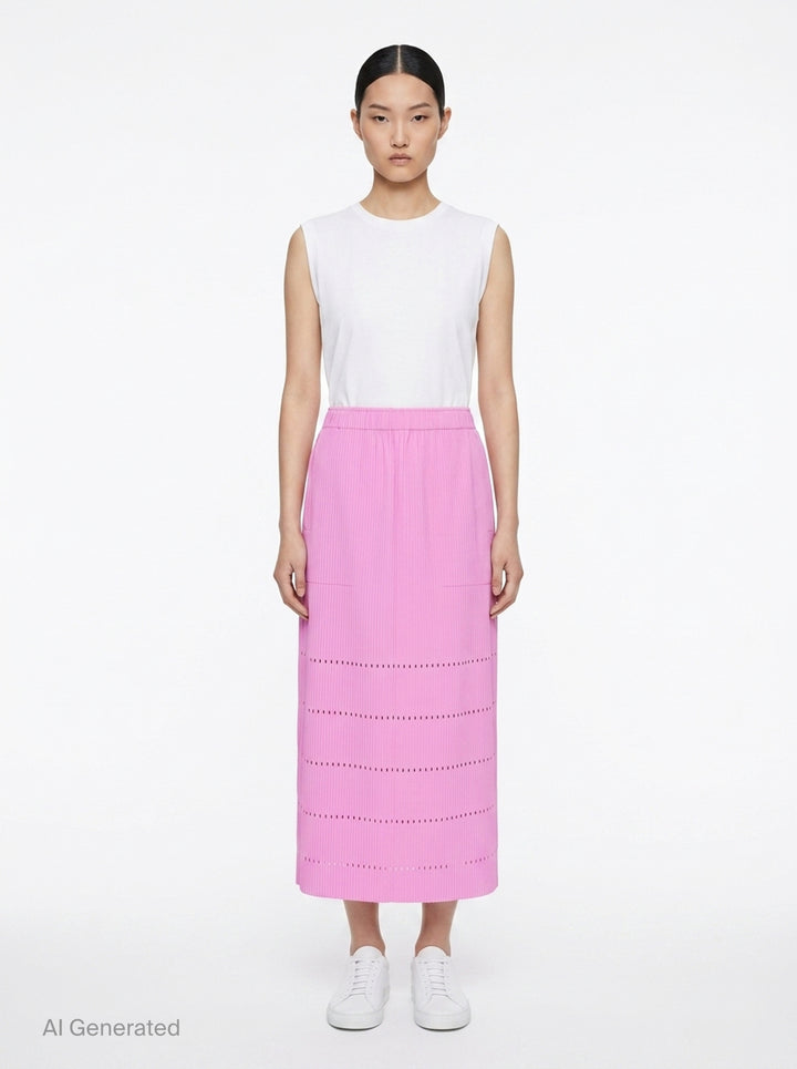 Fine Knit Pleats Bottom 1 | me Issey Miyake | Club21 - front