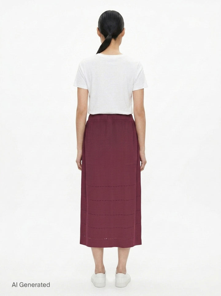 Fine Knit Pleats Bottom 1 | me Issey Miyake | Club21 - back