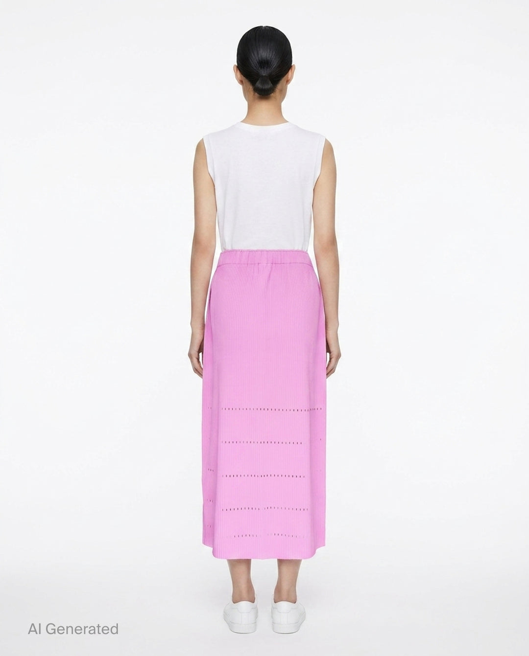 Fine Knit Pleats Bottom 1 | me Issey Miyake | Club21 - back