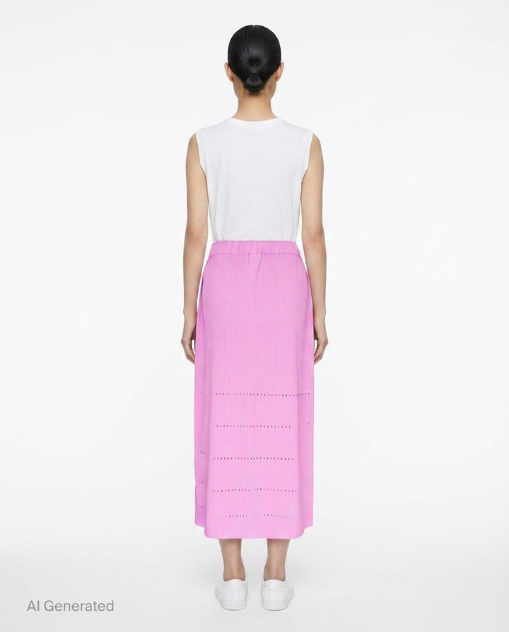 Fine Knit Pleats Bottom 1 | me Issey Miyake | Club21 - back