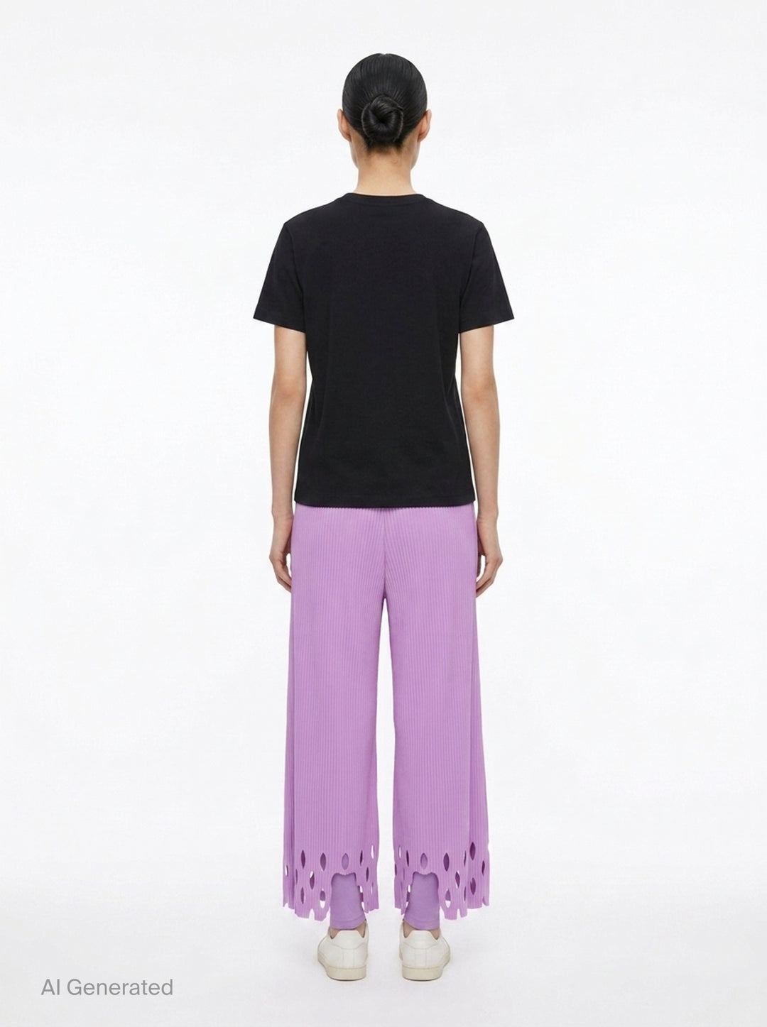 Fine Knit Pleats Bottom Pants | me Issey Miyake | Club21 - back