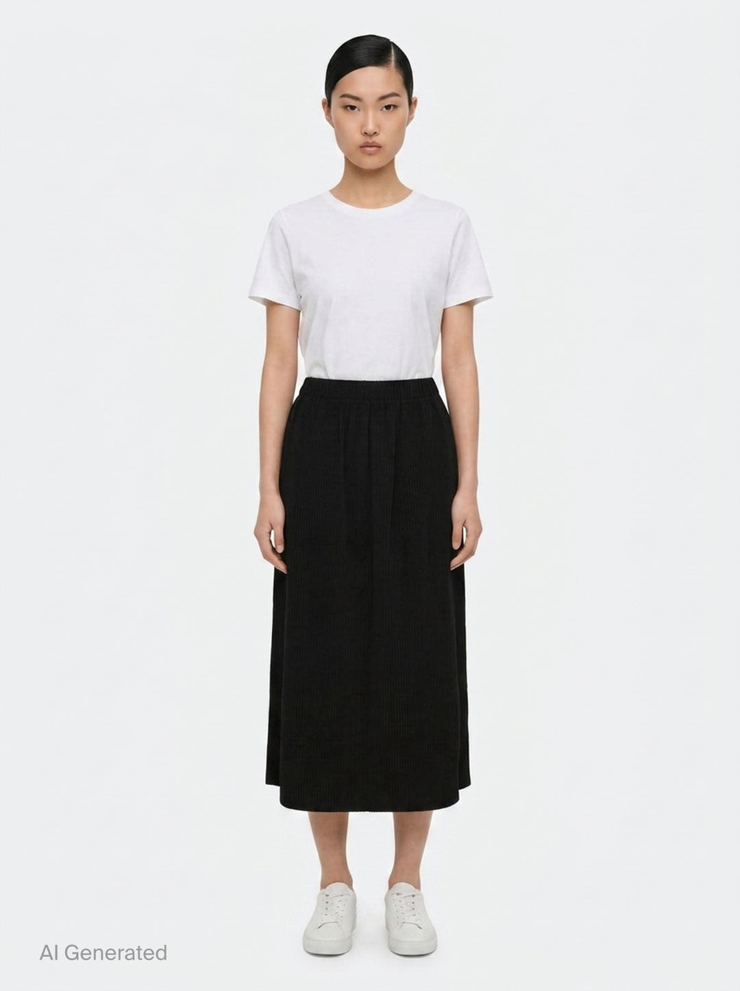 Fine Knit Pleats Skirt | me Issey Miyake | Club21 - front
