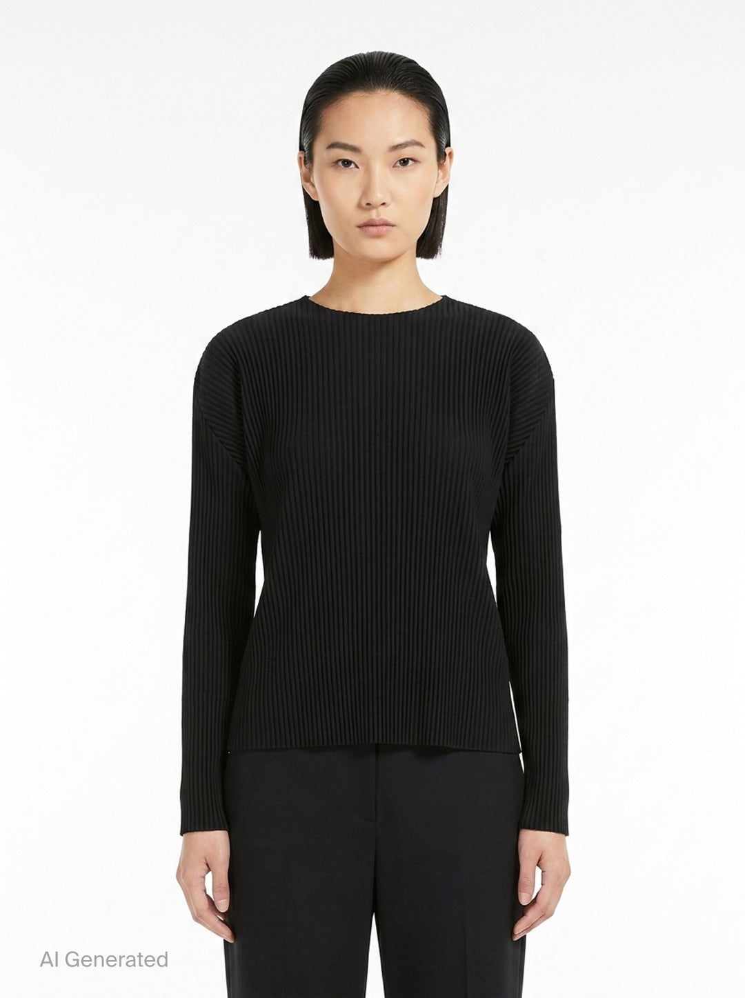 Fine Knit Pleats Top | me Issey Miyake | Club21 - front