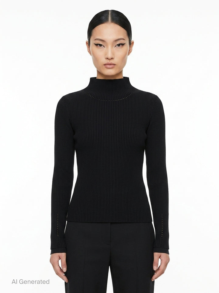 Fine Knit Pleats Top | me Issey Miyake | Club21 - front