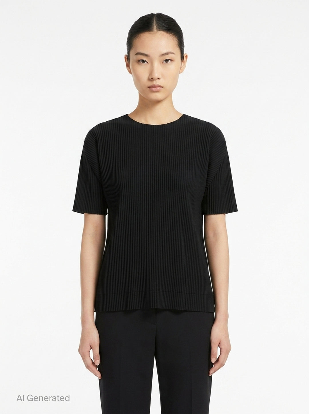 Fine Knit Pleats Top | me Issey Miyake | Club21 - front