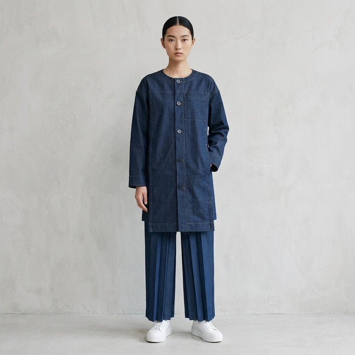 Flat Denim Coat | me Issey Miyake | Club21 - lifestyle