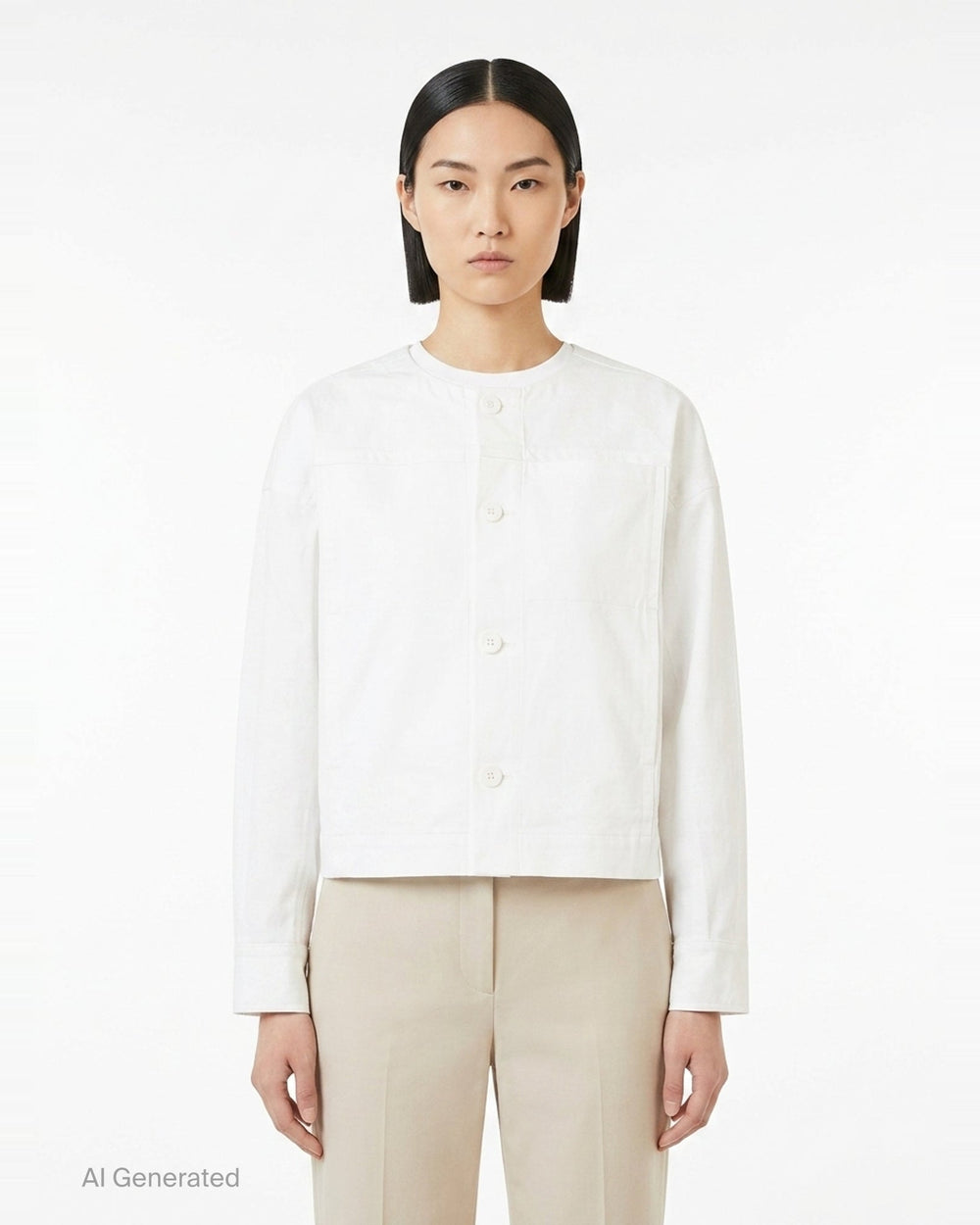 Flat Denim Jacket | me Issey Miyake | Club21 - front