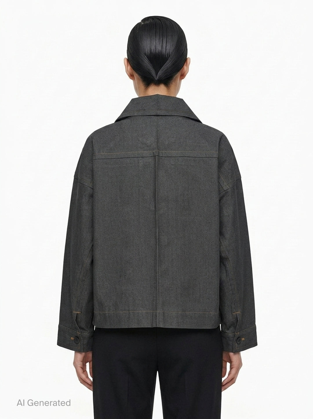 Flat Denim Jacket | me Issey Miyake | Club21 - back