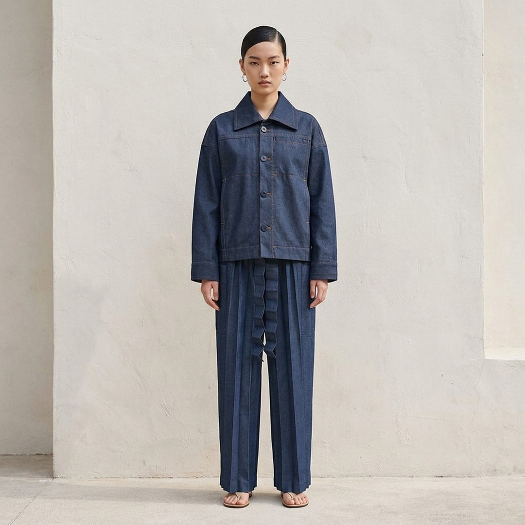 Flat Denim Jacket | me Issey Miyake | Club21 - lifestyle