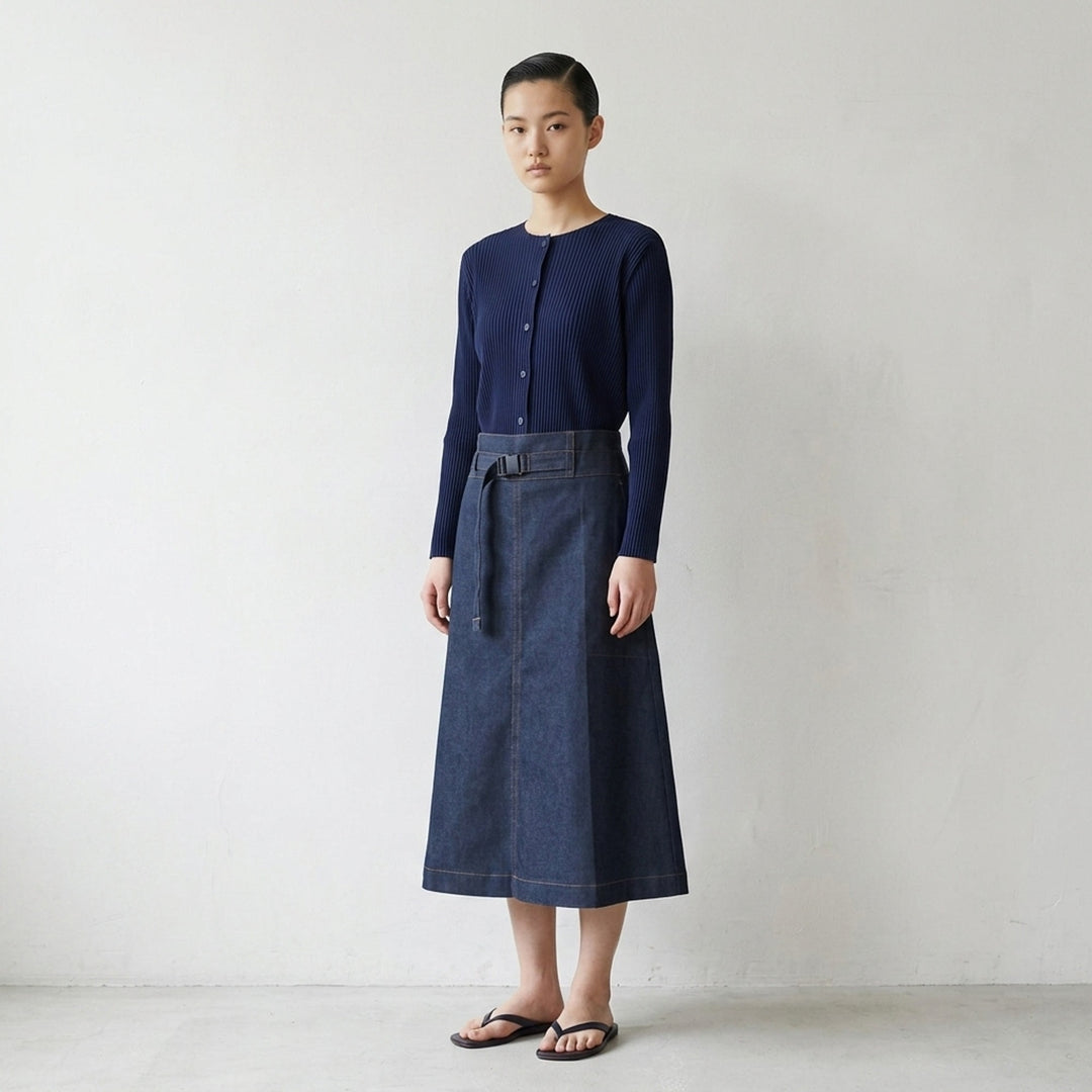 Flat Denim Midi Skirt | me Issey Miyake | Club21 - lifestyle