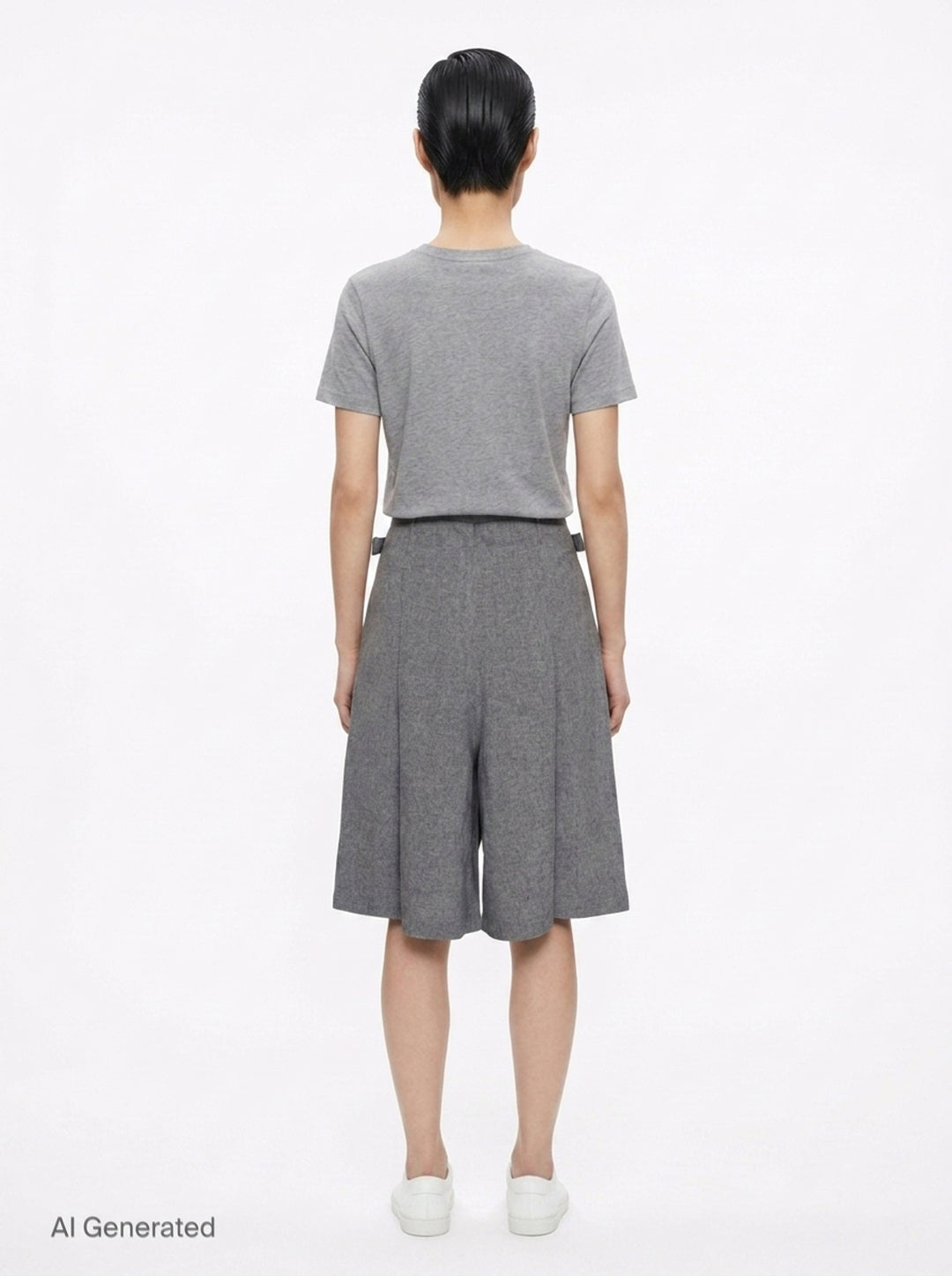 Flat Front Culottes Shorts | me Issey Miyake | Club21 - back