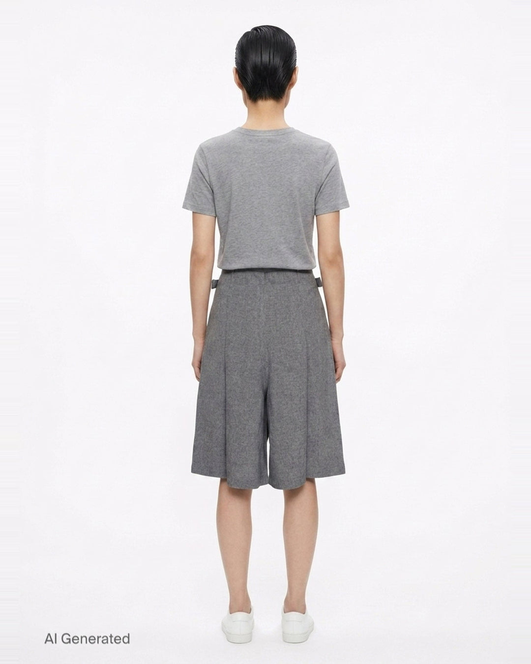 Flat Front Culottes Shorts | me Issey Miyake | Club21 - back