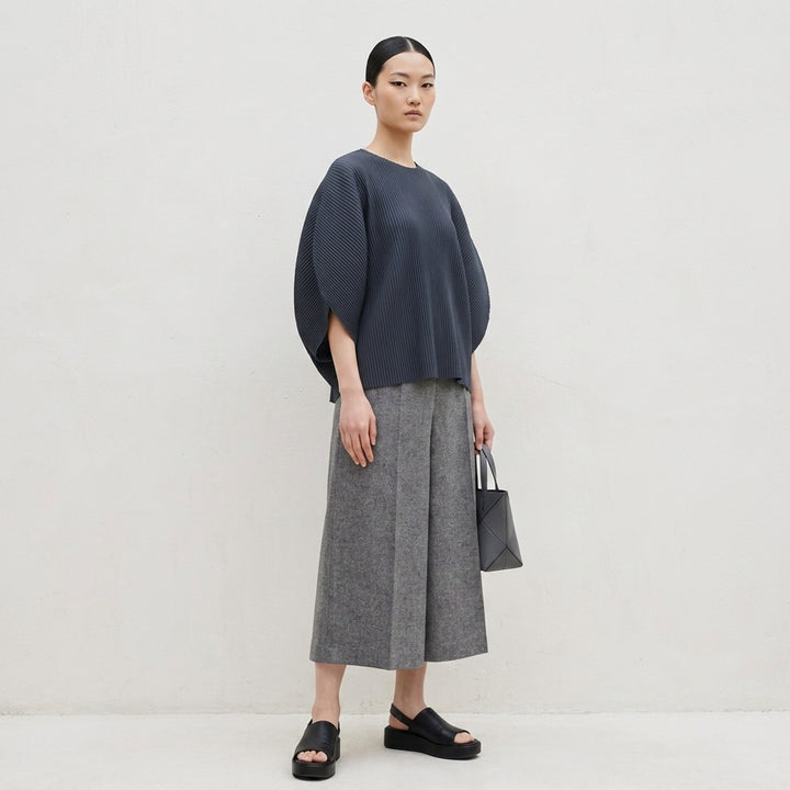 Flat Front Culottes Shorts | me Issey Miyake | Club21 - lifestyle