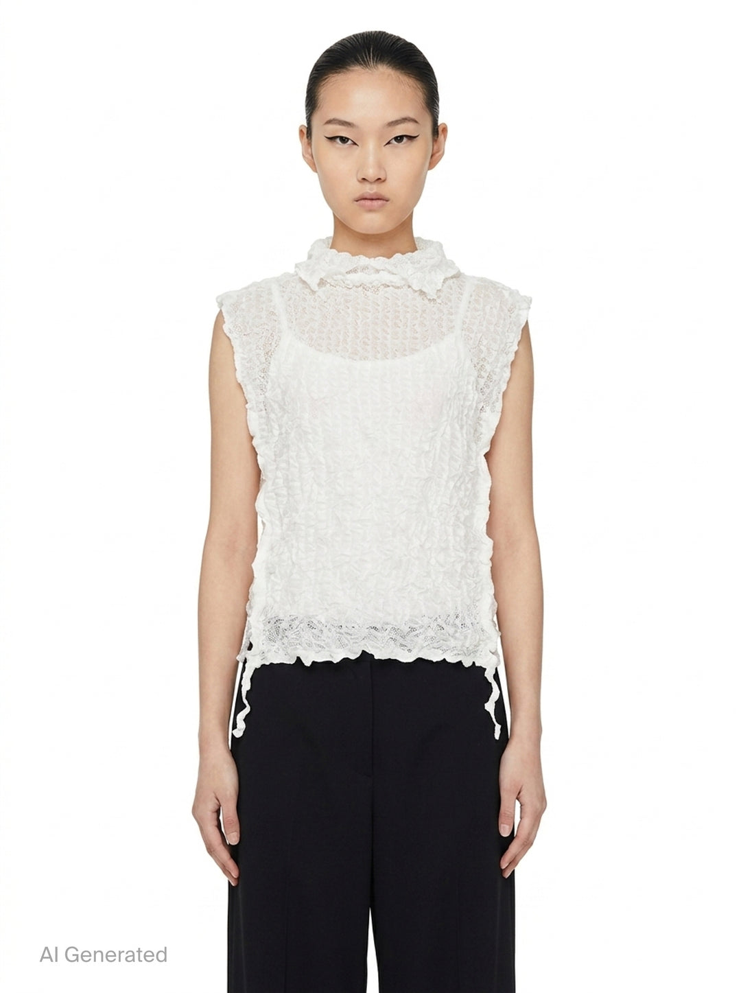 Kaleidoscope Lace Meringue | me Issey Miyake | Club21 - front