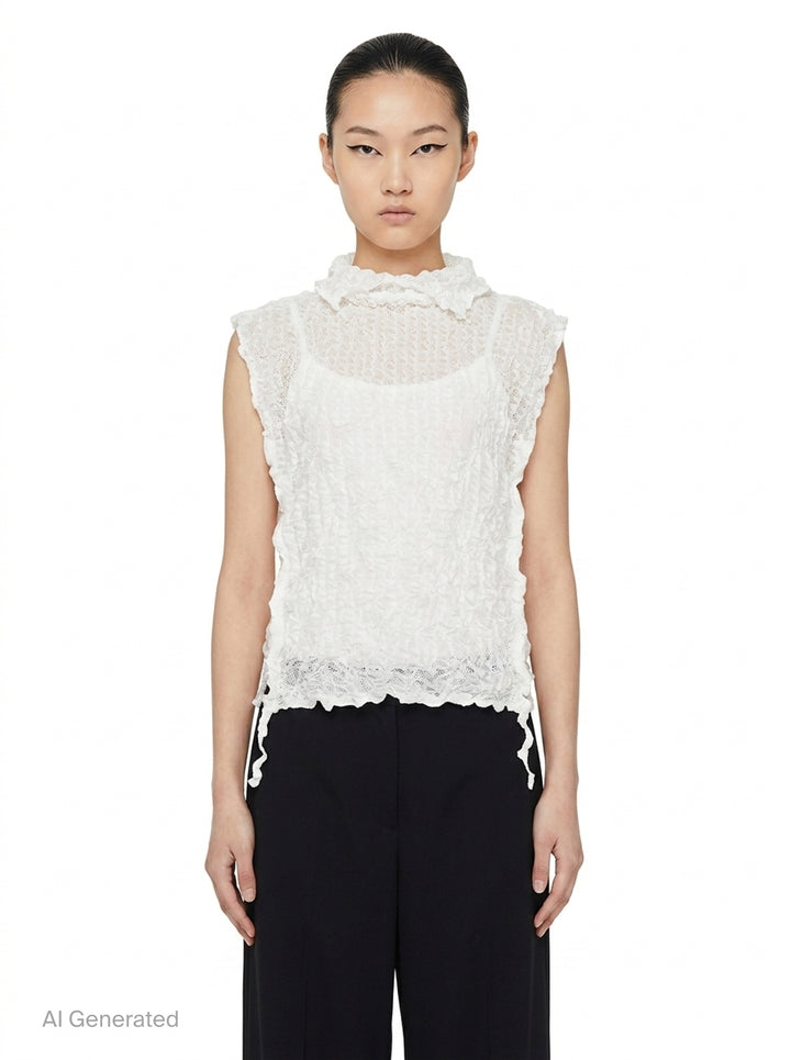 Kaleidoscope Lace Meringue | me Issey Miyake | Club21 - front