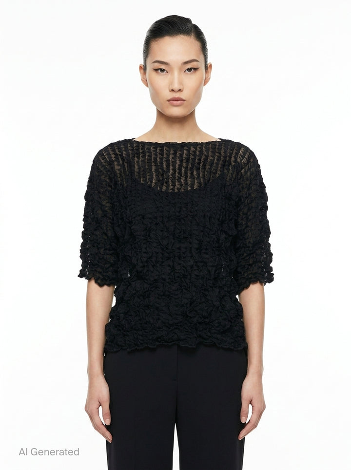 Kaleidoscope Lace Meringue | me Issey Miyake | Club21 - front