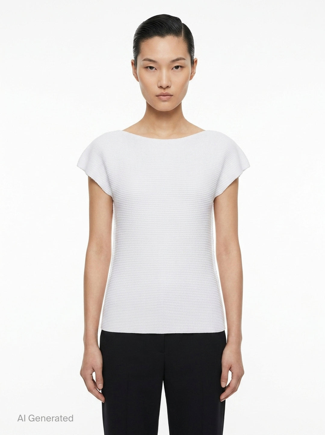 Knit Stretch Pleats Top | me Issey Miyake | Club21 - front