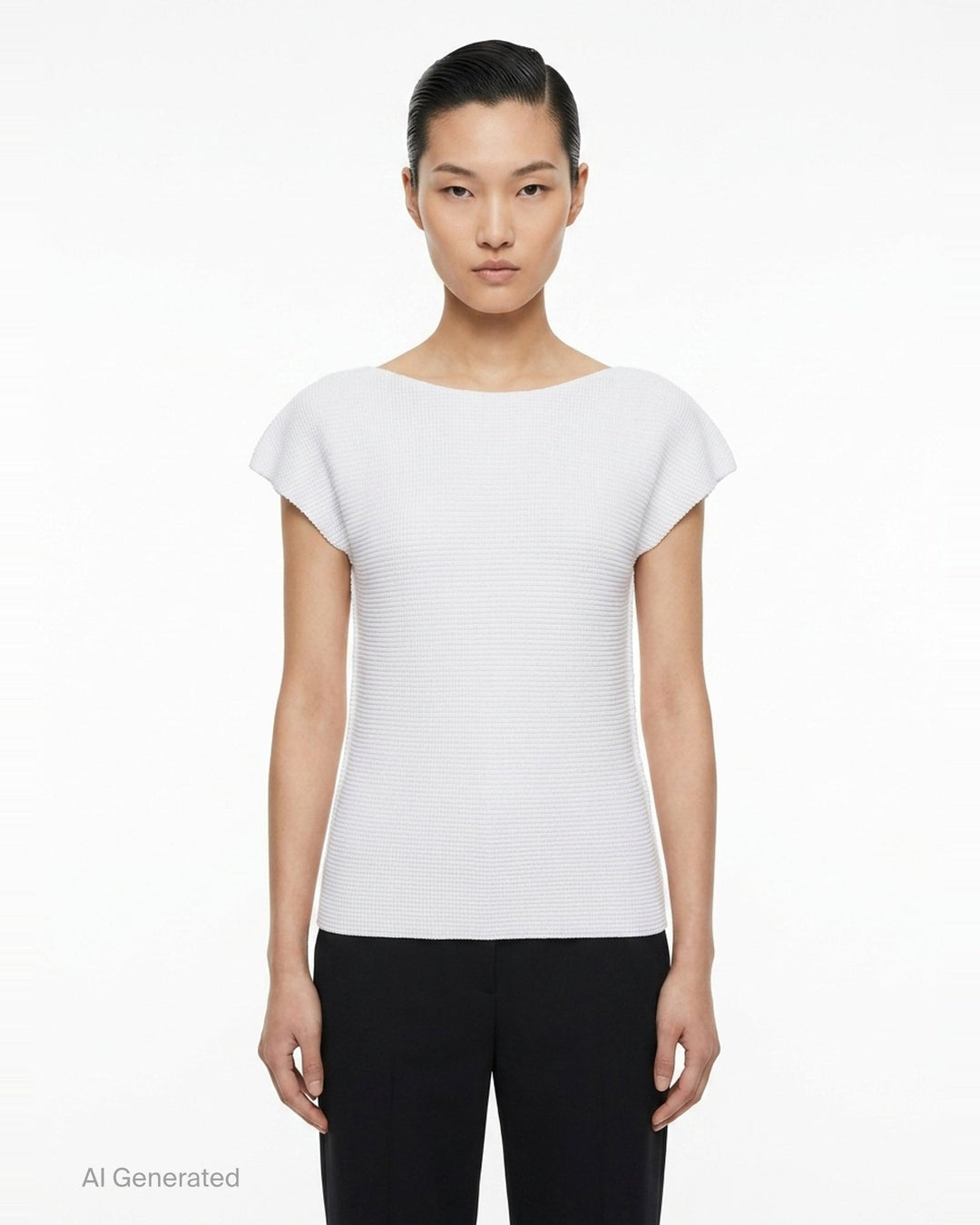 Knit Stretch Pleats Top | me Issey Miyake | Club21 - front