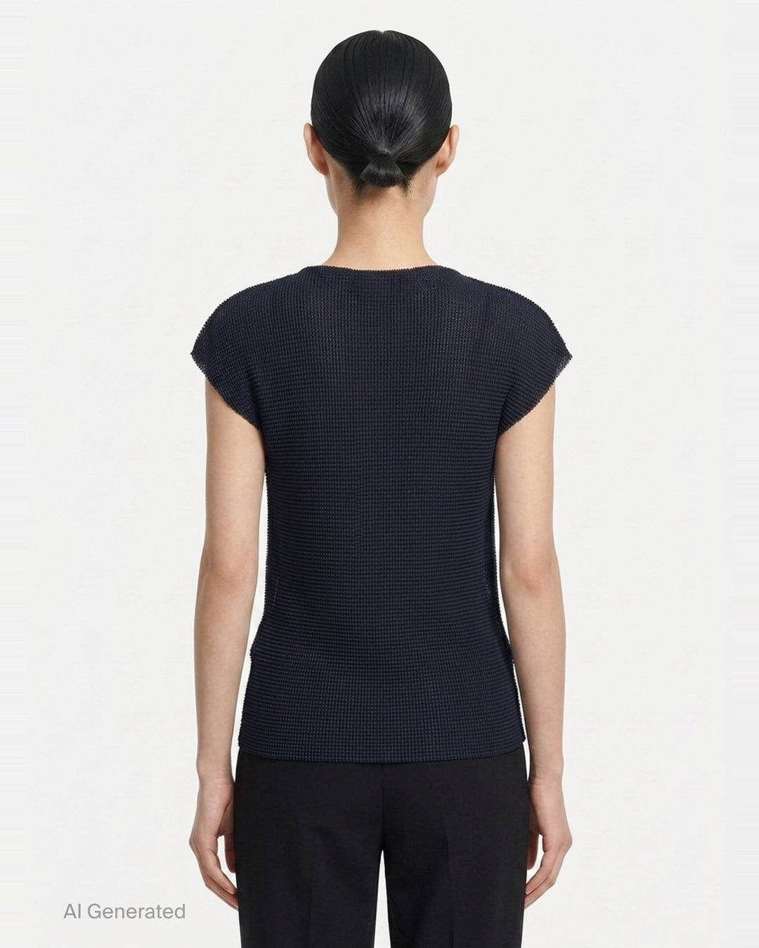 Knit Stretch Pleats Top | me Issey Miyake | Club21 - back