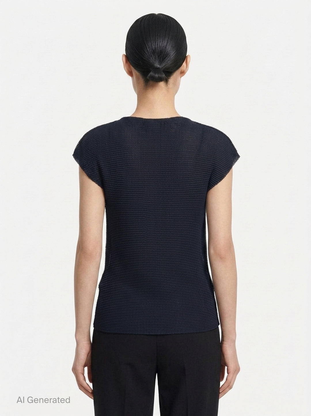 Knit Stretch Pleats Top | me Issey Miyake | Club21 - back