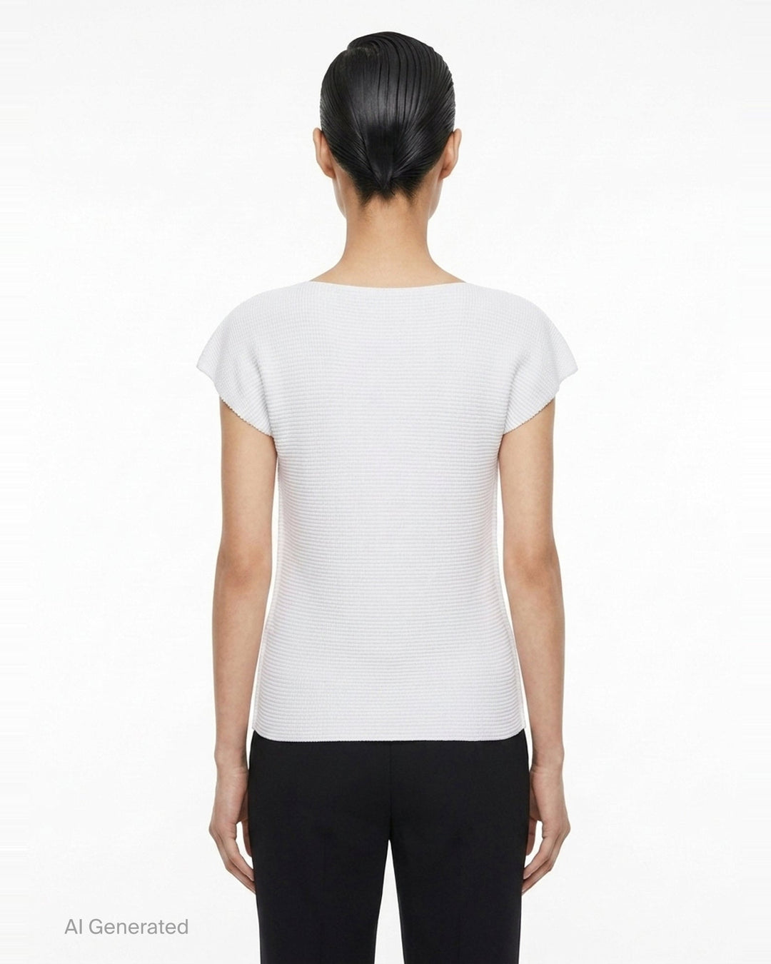 Knit Stretch Pleats Top | me Issey Miyake | Club21 - back
