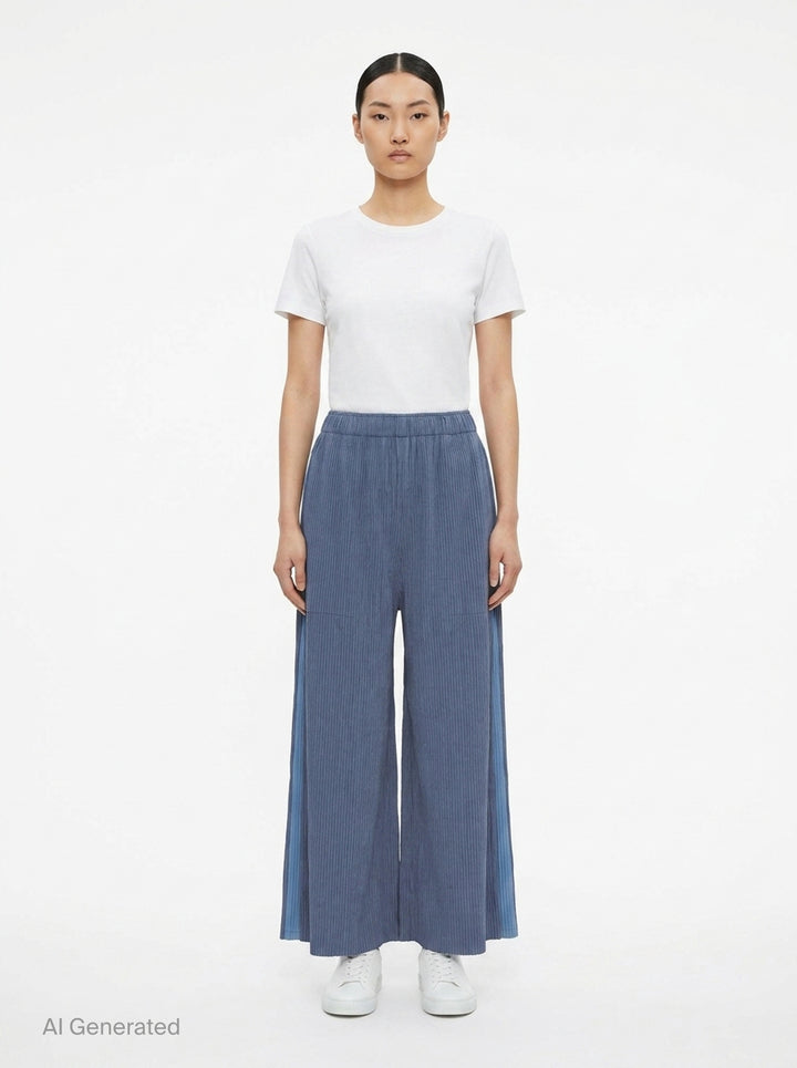 Mix Fine Knit Pleats Bottom | me Issey Miyake | Club21 - front