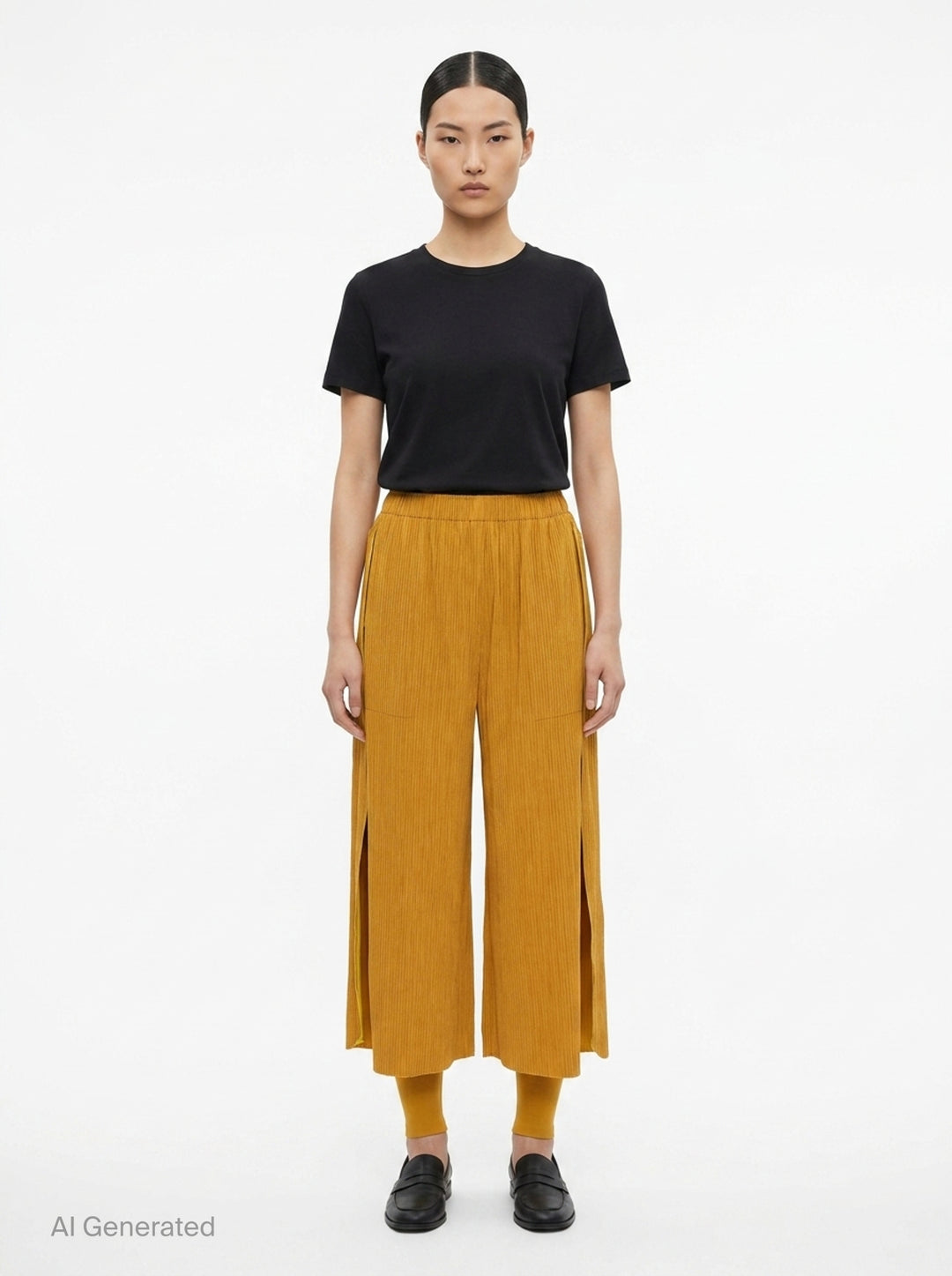 Mix Fine Knit Pleats Bottom | me Issey Miyake | Club21 - front