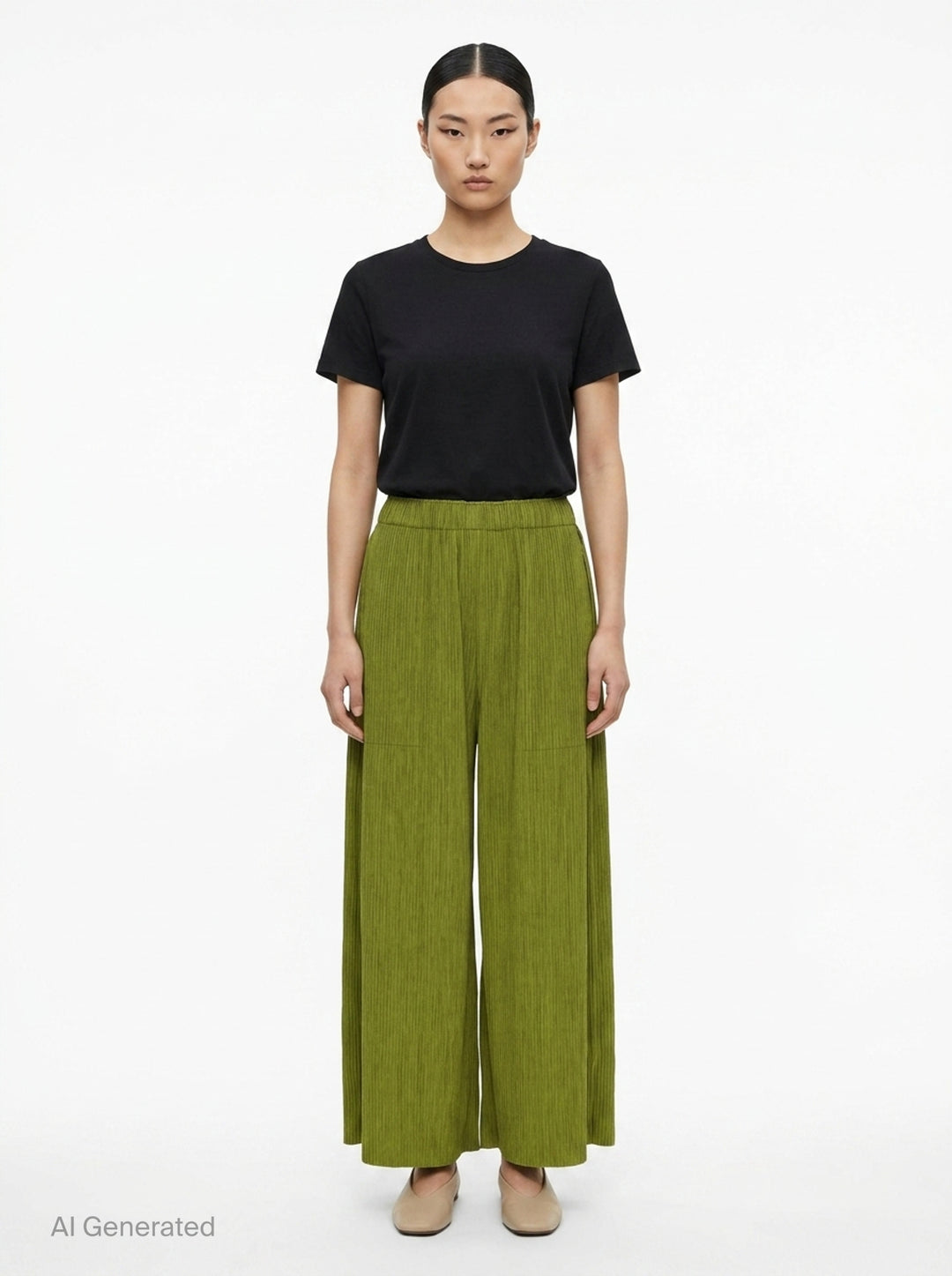 Mix Fine Knit Pleats Bottom | me Issey Miyake | Club21 - front