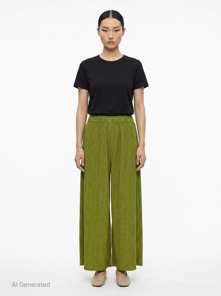 Mix Fine Knit Pleats Bottom | me Issey Miyake | Club21 - front