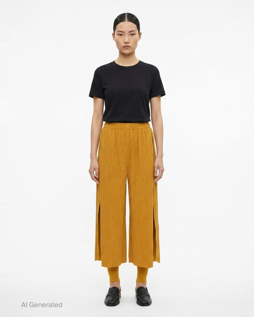 Mix Fine Knit Pleats Bottom | me Issey Miyake | Club21 - front