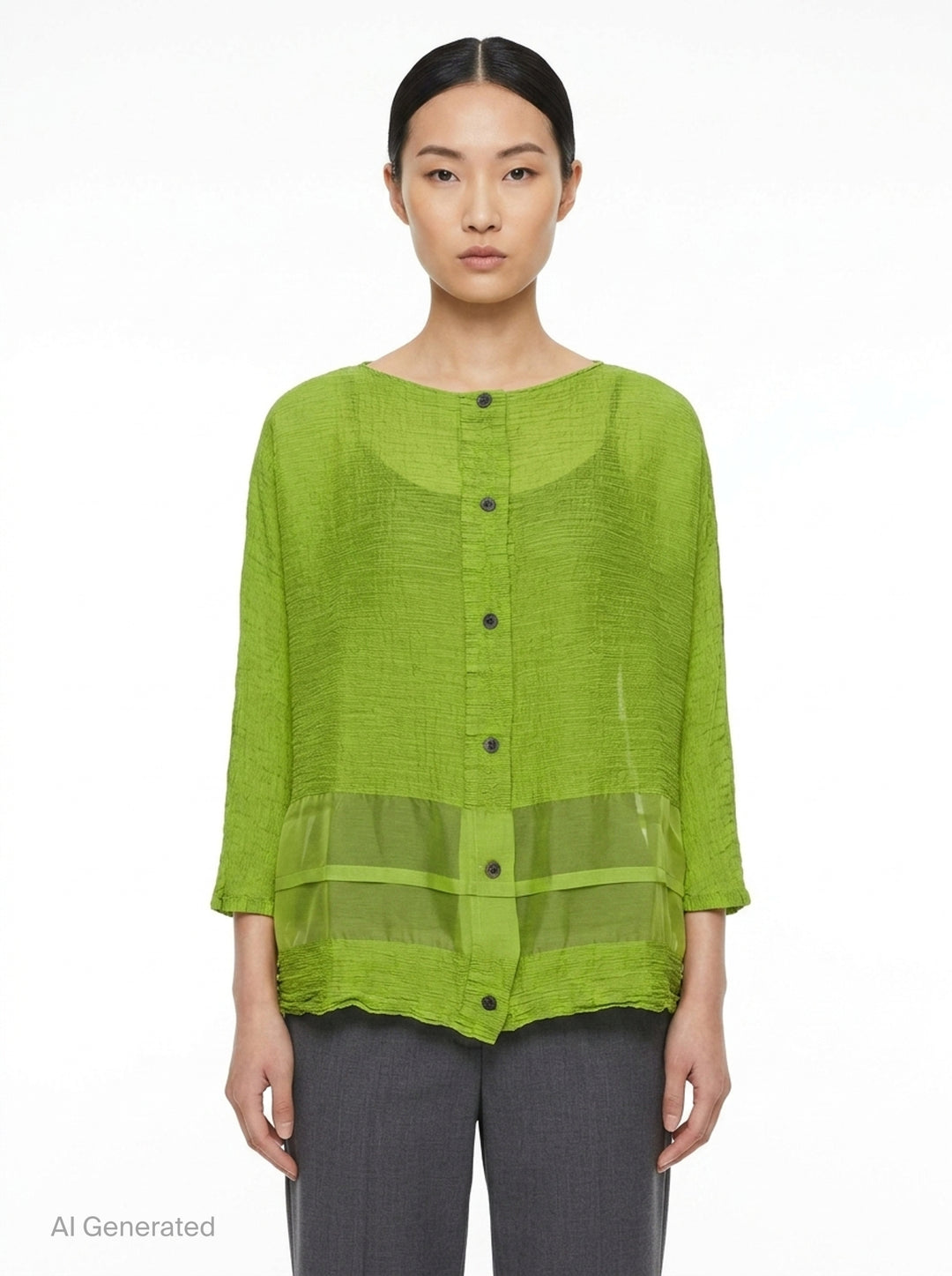 Sheer See-Through Crepe | me Issey Miyake | Club21 - front