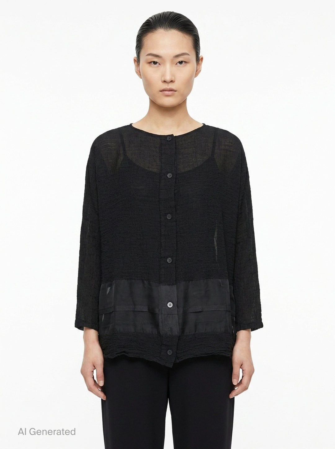 Sheer See-Through Crepe | me Issey Miyake | Club21 - front