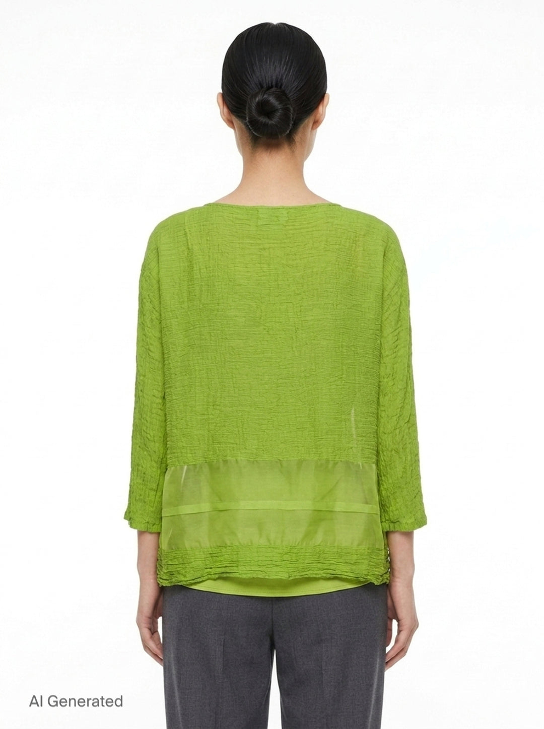Sheer See-Through Crepe | me Issey Miyake | Club21 - back