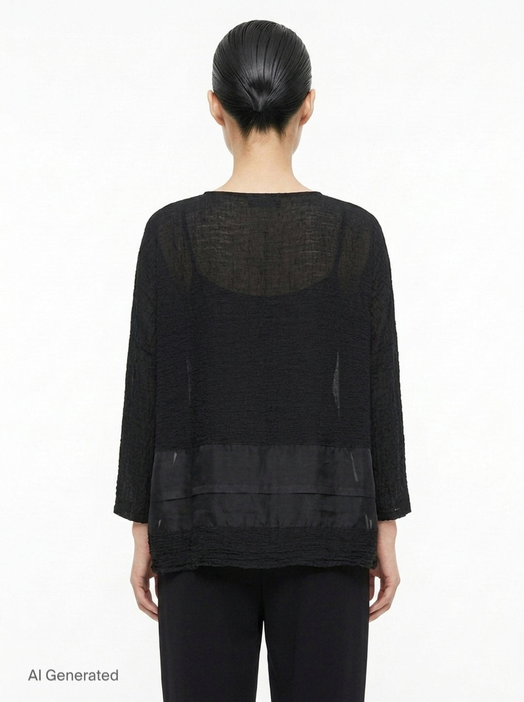 Sheer See-Through Crepe | me Issey Miyake | Club21 - back